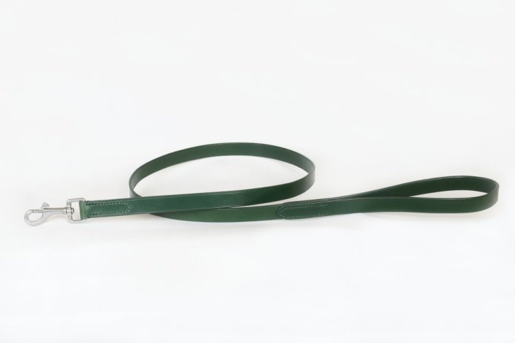 Jednoduché kožené vodítko - Šířka vodítka: 2 cm, Délka vodítka (včetně karabiny): 150 cm (pouze v černé, tmavě hnědé a kaštanové barvě)